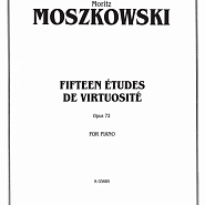 Moritz Moszkowski - 15 Etudes de Virtuosite, Op.72: No.7 Allegro energico piano sheet music