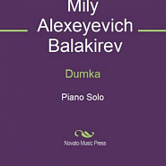 Mily Balakirev - Dumka piano sheet music