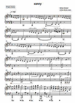 Billie Eilish Xanny Sheet Music For Piano Download Piano Solo