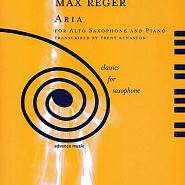 Max Reger - Aria, Op. 103a: No. 3 piano sheet music
