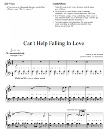 Sheet music, chords Jon Schmidt - Can't Help Falling in Love