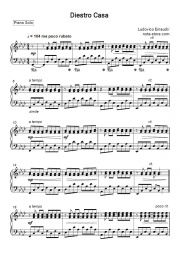 Sheet music, chords Ludovico Einaudi - Dietro Casa