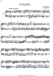 Sheet music, chords Wolfgang Amadeus Mozart - Sonata №9