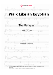 Sheet music, chords The Bangles - Walk Like an Egyptian