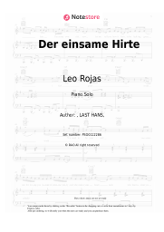 Sheet music, chords Leo Rojas - Der einsame Hirte