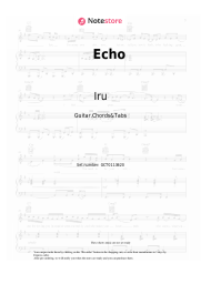 Sheet music, chords Iru - Echo