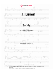 Sheet music, chords Benassi Bros., Sandy - Illusion