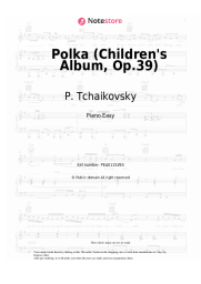 Sheet music, chords P. Tchaikovsky - Polka (Children's Album, Op.39)