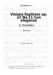undefined S. Prokofiev - Visions fugitives op. 22 No.11 Con eleganza