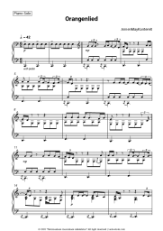 Sheet music, chords AnnenMayKantereit - Orangenlied