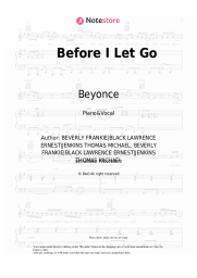 undefined Beyonce - Before I Let Go