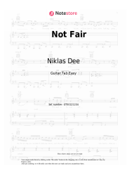 Sheet music, chords Niklas Dee, Old Jim, Enny-Mae - Not Fair