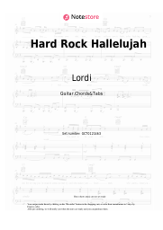Sheet music, chords Lordi - Hard Rock Hallelujah