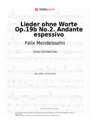 undefined Felix Mendelssohn - Lieder ohne Worte Op.19b No.2. Andante espessivo