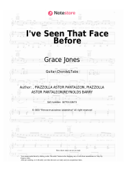 undefined Grace Jones - I've Seen That Face Before (Libertango)