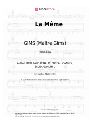 Sheet music, chords GIMS (Maître Gims), Vianney - La Même