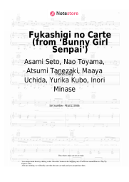 Sheet music, chords Asami Seto, Nao Toyama, Atsumi Tanezaki, Maaya Uchida, Yurika Kubo, Inori Minase - Fukashigi no Carte (from ‘Bunny Girl Senpai')