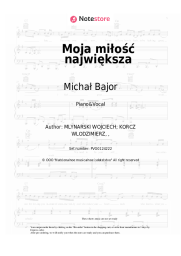 Sheet music, chords Michał Bajor - Moja miłość największa