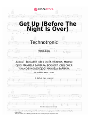 Sheet music, chords Technotronic - Get Up (Before The Night Is Over)