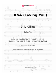 Sheet music, chords Billy Gillies, Hannah Boleyn - DNA (Loving You)