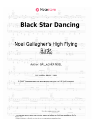 Sheet music, chords Noel Gallagher's High Flying Birds - Black Star Dancing