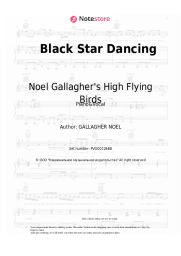 Sheet music, chords Noel Gallagher's High Flying Birds - Black Star Dancing