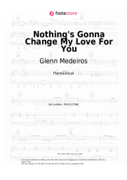 Sheet music, chords Glenn Medeiros - Nothing's Gonna Change My Love For You