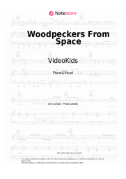 Sheet music, chords VideoKids - Woodpeckers From Space