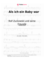 Sheet music, chords Rolf Zuckowski und seine Freunde - Als ich ein Baby war