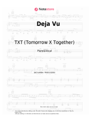 Sheet music, chords TXT (Tomorrow X Together) - Deja Vu