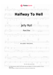 Sheet music, chords Jelly Roll - Halfway To Hell