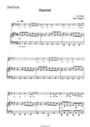 Sheet music, chords Isi Glück, Marc Eggers - Oberteil