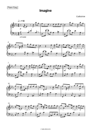 Sheet music, chords Carbonne - Imagine