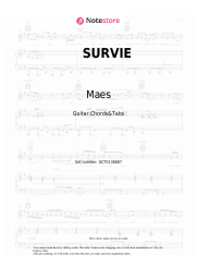 Sheet music, chords Maes, Ninho - SURVIE