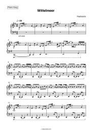 Sheet music, chords Pashanim - Mittelmeer