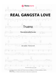 Sheet music, chords Trueno - REAL GANGSTA LOVE