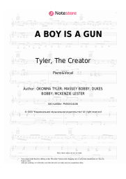 Sheet music, chords Tyler, The Creator - A BOY IS A GUN