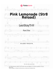 Sheet music, chords LeoStayTrill, Mr Reload It - Pink Lemonade (Str8 Reload)