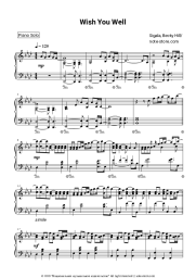 Sheet music, chords Sigala, Becky Hill - Wish You Well