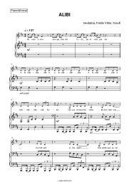 Sheet music, chords Sevdaliza, Pabllo Vittar, Yseult - ALIBI