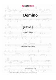 Sheet music, chords Jessie J - Domino