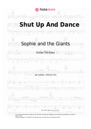 Sheet music, chords Sophie and the Giants - Shut Up And Dance