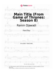 Sheet music, chords Ramin Djawadi - Main Title (From Game of Thrones: Season 8)