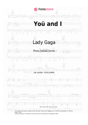 undefined Lady Gaga - Yoü and I