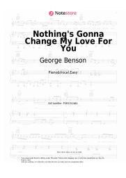 Sheet music, chords George Benson - Nothing's Gonna Change My Love For You