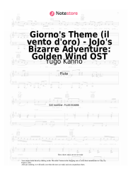 Sheet music, chords Yugo Kanno - Giorno's Theme (il vento d'oro) - JoJo's Bizarre Adventure: Golden Wind OST