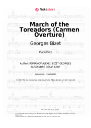 Sheet music, chords Georges Bizet - March of the Toreadors (Carmen Overture)
