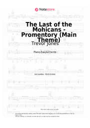 Sheet music, chords Trevor Jones - The Last of the Mohicans - Promentory (Main Theme)