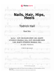Sheet music, chords Todrick Hall - Nails, Hair, Hips, Heels