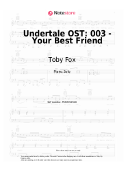 undefined Toby Fox - Undertale OST: 003 - Your Best Friend